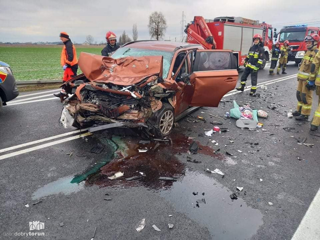 Wypadek w Grzywnie pod Toruniem