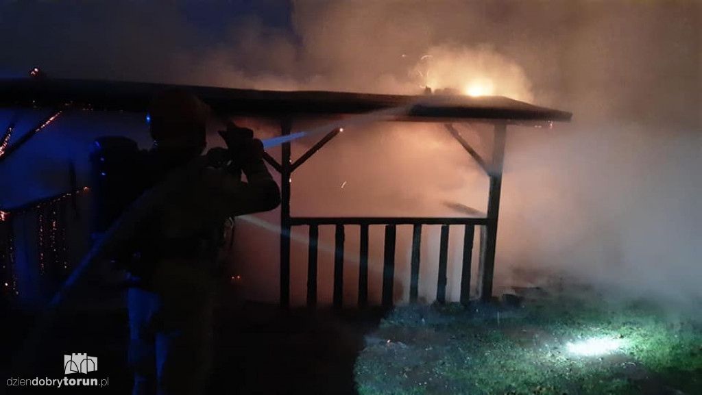 Pożar w Chełmży pod Toruniem