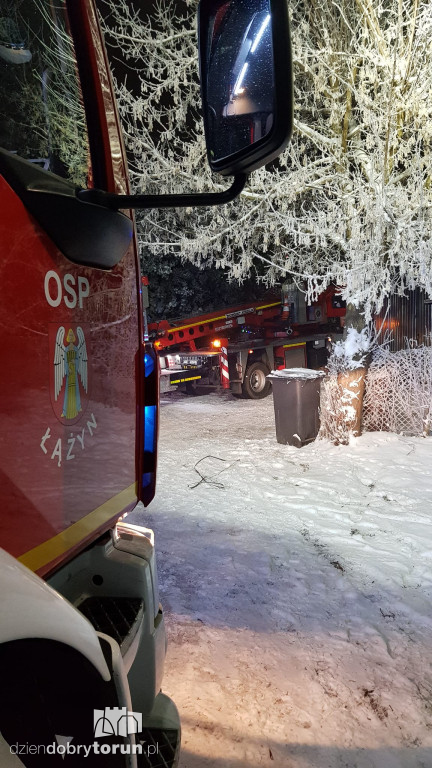 Górsk k. Torunia: zadymienie w budynku