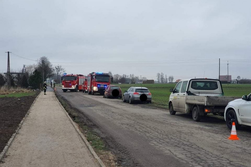 Wypadek we wsi pod Toruniem