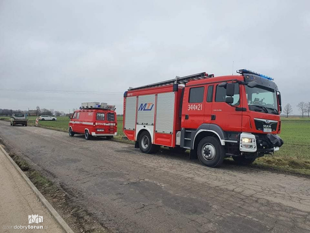 Wypadek we wsi pod Toruniem