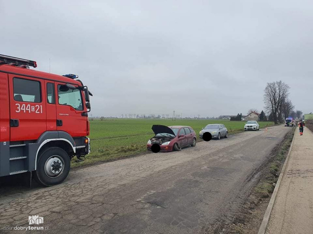 Wypadek we wsi pod Toruniem