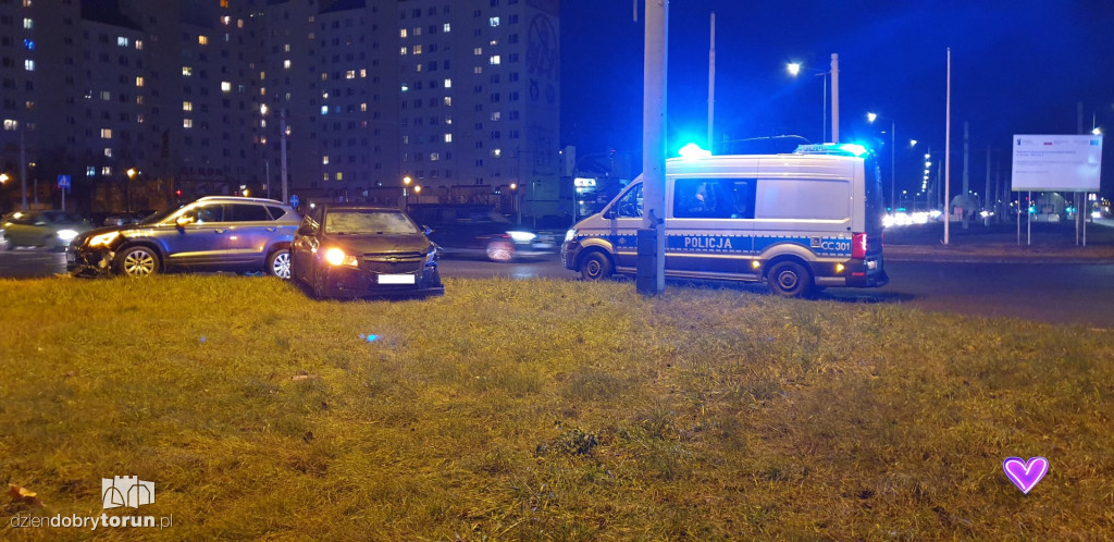 Toruń: kolizja przy Szosie Lubickiej