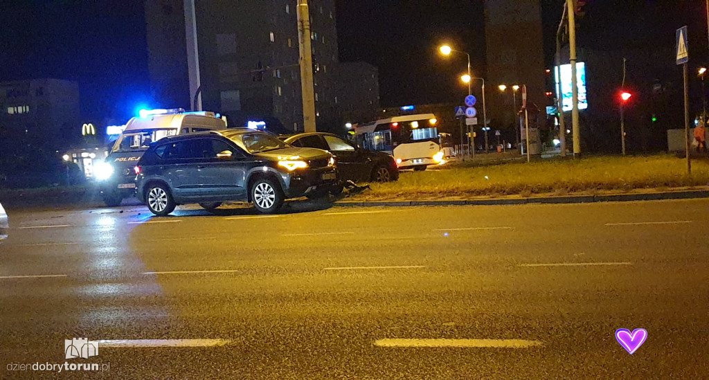 Toruń: kolizja przy Szosie Lubickiej