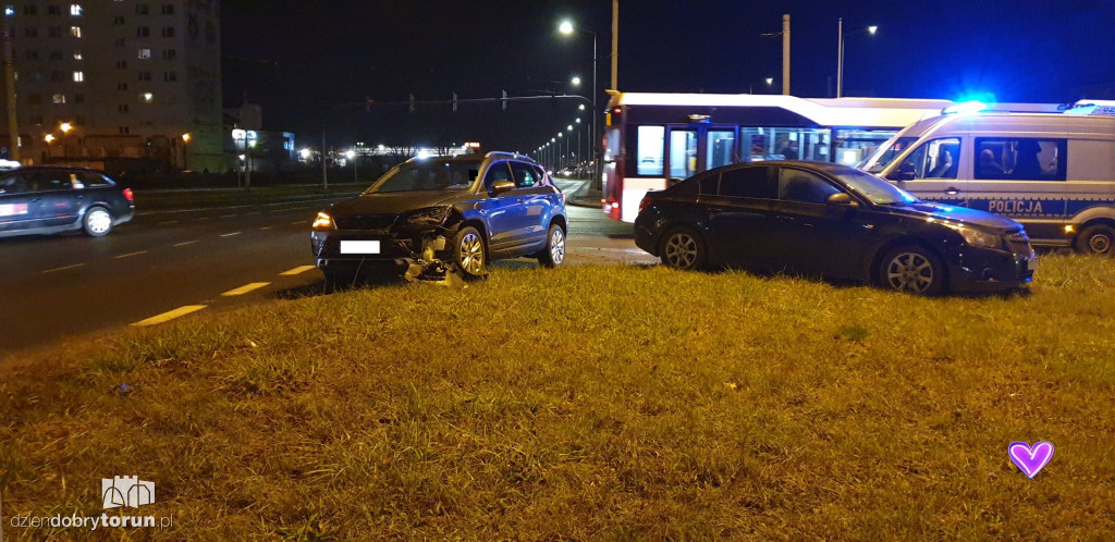 Toruń: kolizja przy Szosie Lubickiej