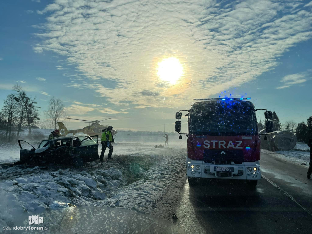 Groźne zderzenie w pobliżu Torunia