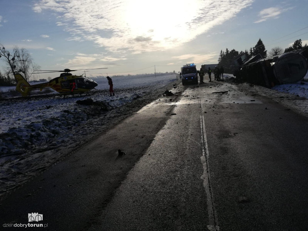 Groźne zderzenie w pobliżu Torunia