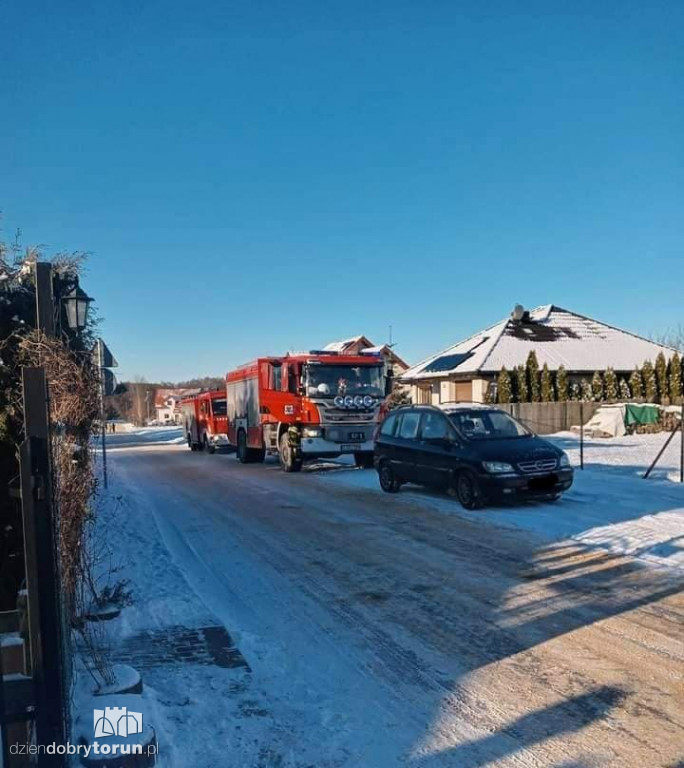 Pożary sadzy we wsiach k. Torunia