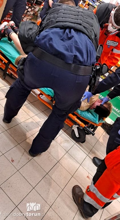 Agresor w Biedronce przy Łódzkiej
