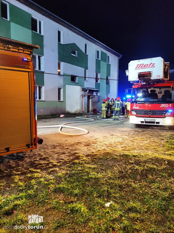 Toruń: pożar przy ul. Rolniczej