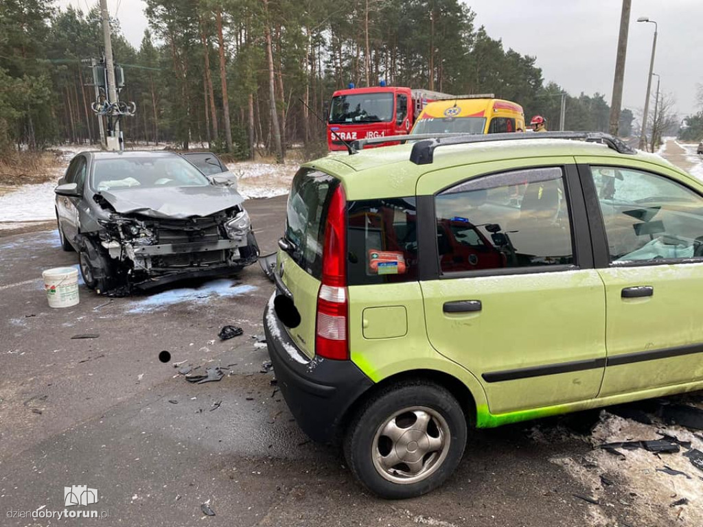 Toruń: zdarzenie drogowe na Wrzosach