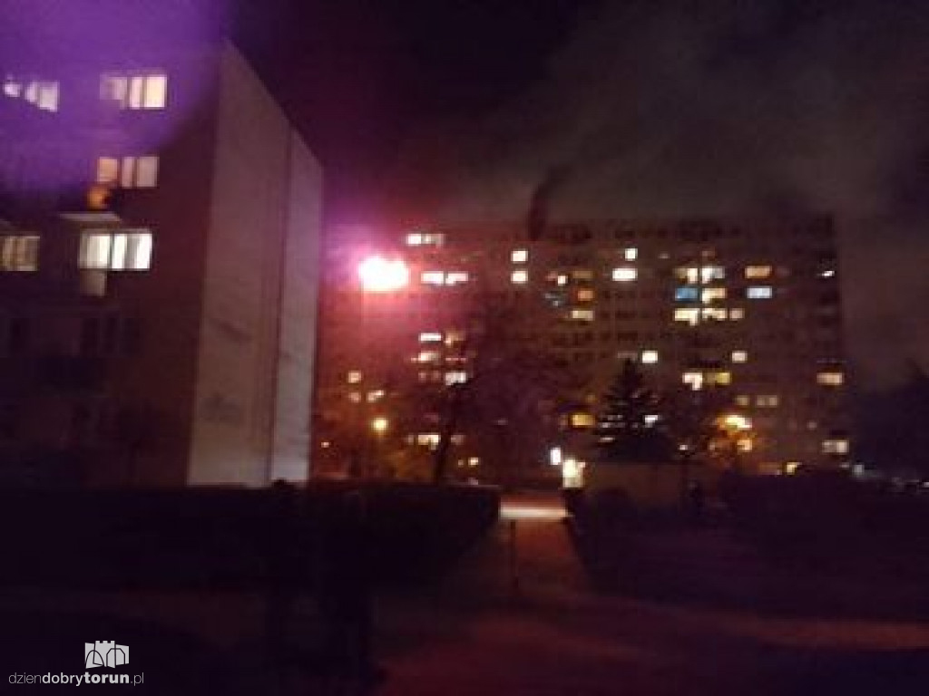 Toruń: pożar mieszkania przy Gagarina