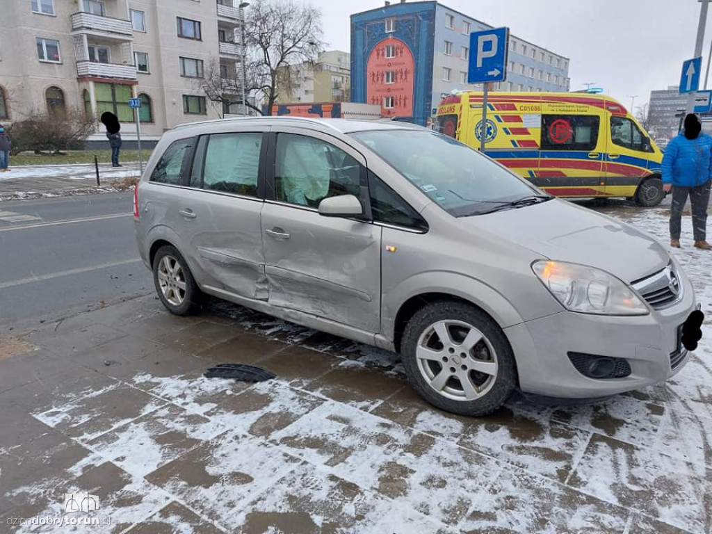 Kolizja przy ul. Reja w Toruniu
