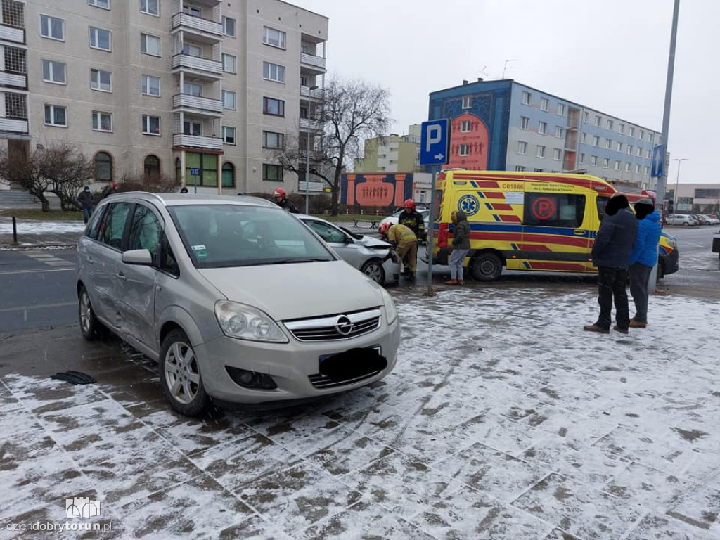 Kolizja przy ul. Reja w Toruniu