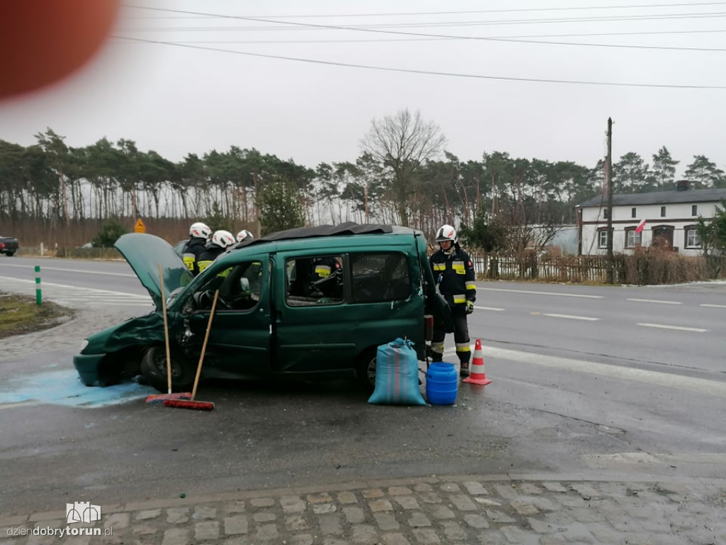 Wypadek w Toporzysku pod Toruniem