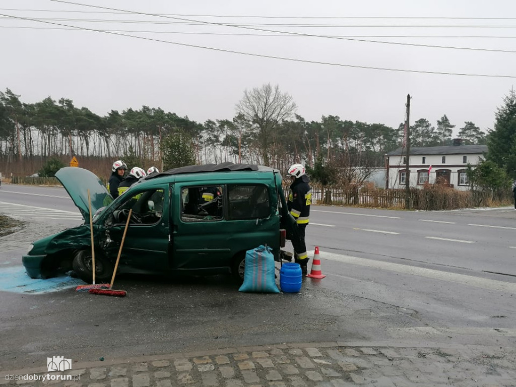 Wypadek w Toporzysku pod Toruniem