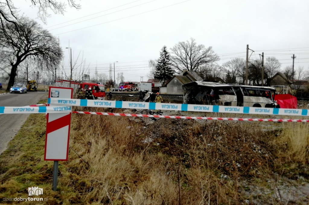 Tragiczny wypadek na przejeździe w Warlubiu 