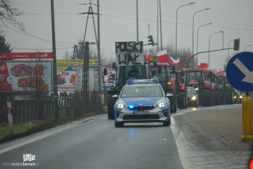 Protest rolników w Czernikowie/Obrowie