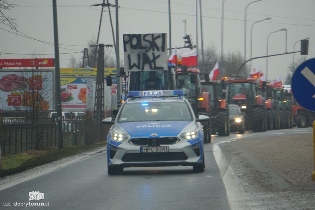 Protest rolników w Czernikowie/Obrowie