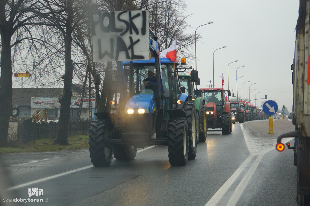 Protest rolników w Czernikowie/Obrowie