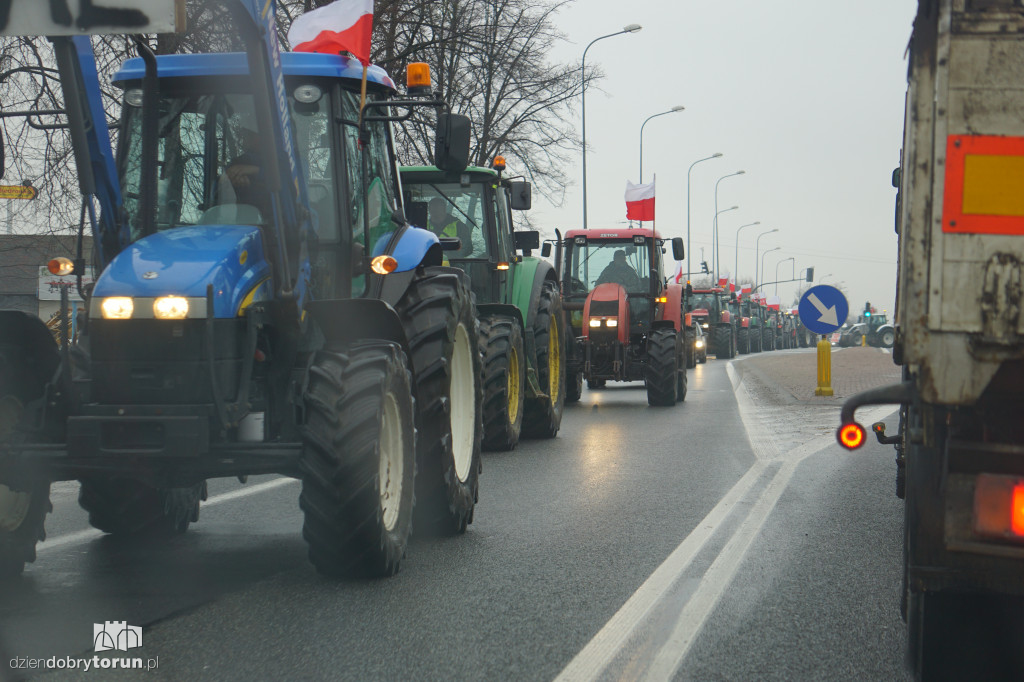 Protest rolników w Czernikowie/Obrowie