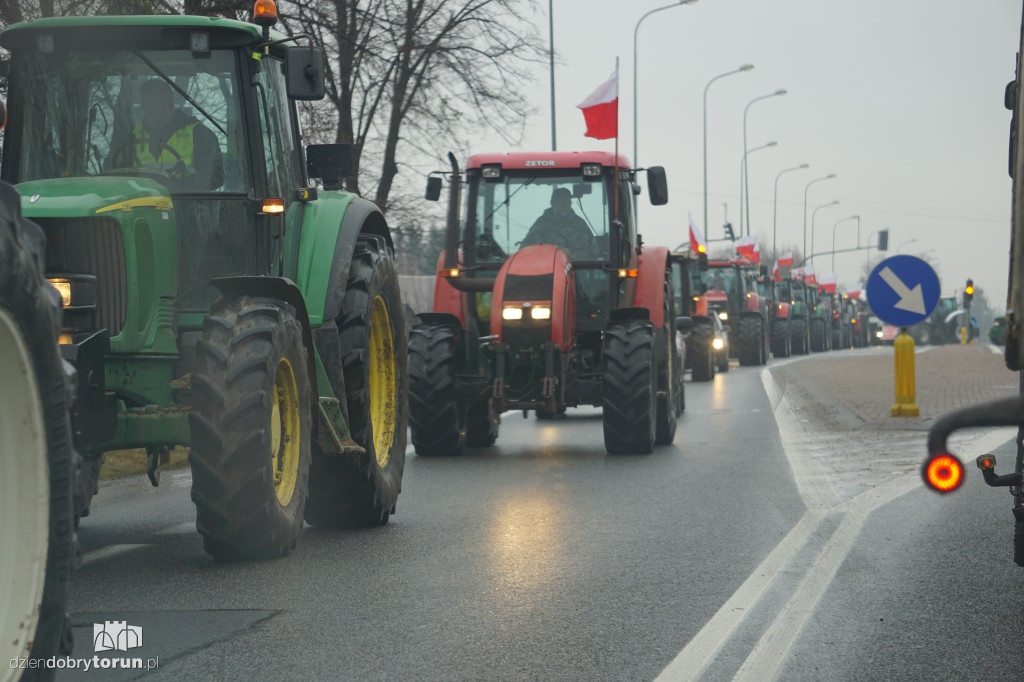 Protest rolników w Czernikowie/Obrowie