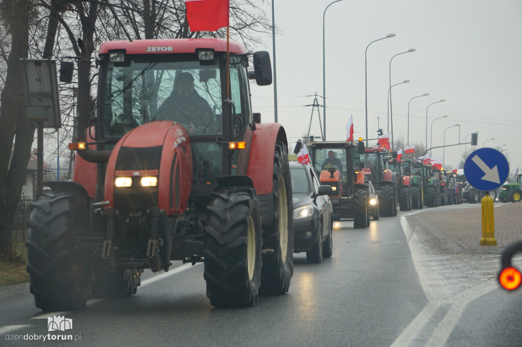 Protest rolników w Czernikowie/Obrowie