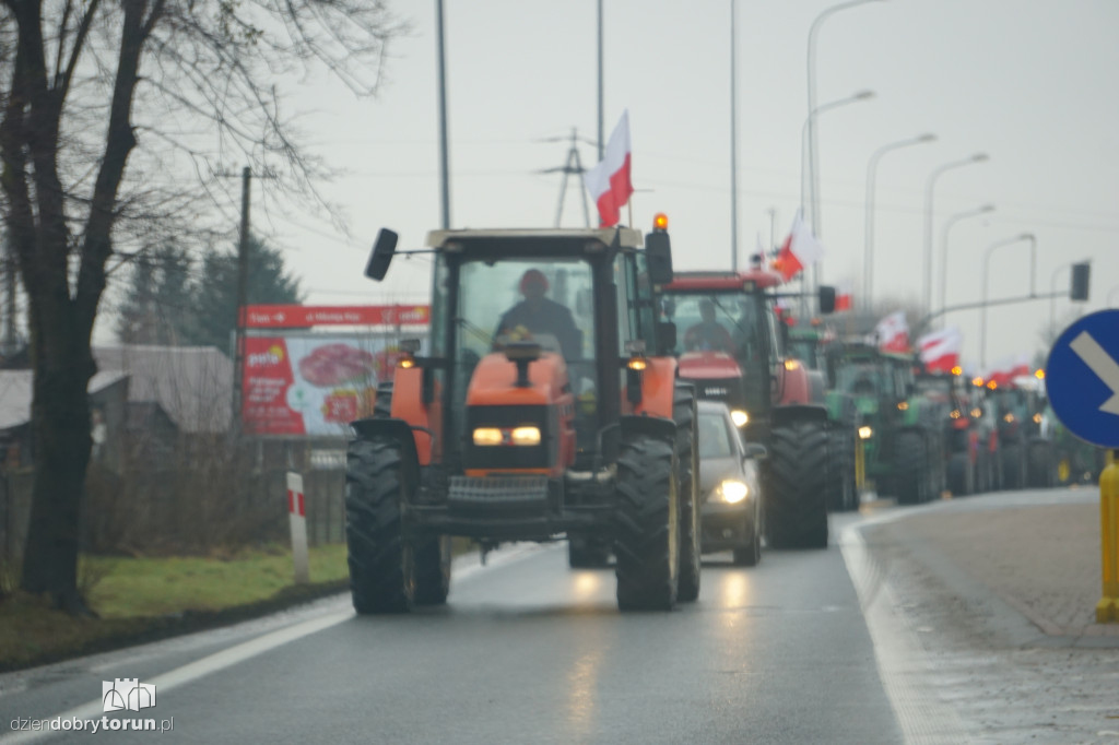 Protest rolników w Czernikowie/Obrowie