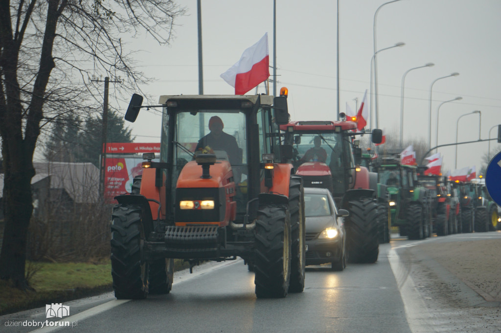 Protest rolników w Czernikowie/Obrowie