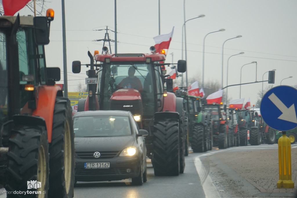 Protest rolników w Czernikowie/Obrowie