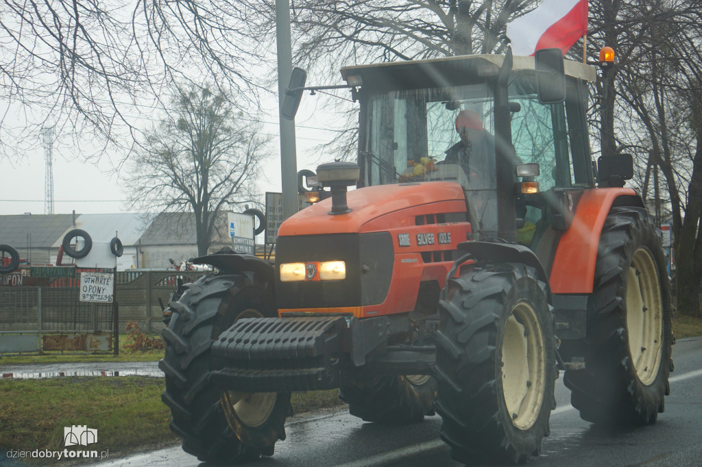 Protest rolników w Czernikowie/Obrowie