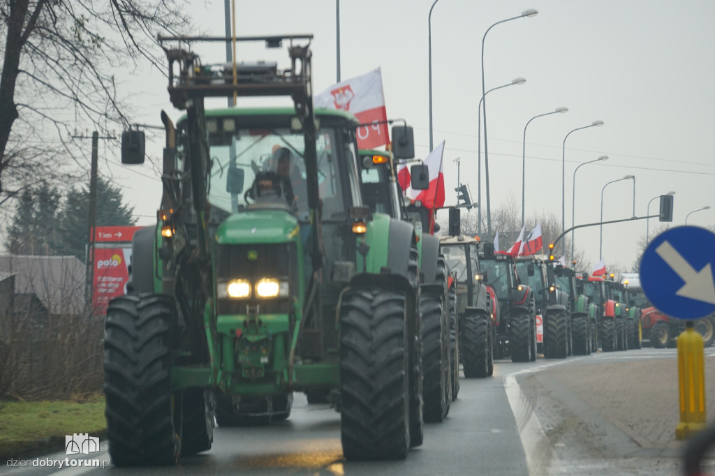 Protest rolników w Czernikowie/Obrowie