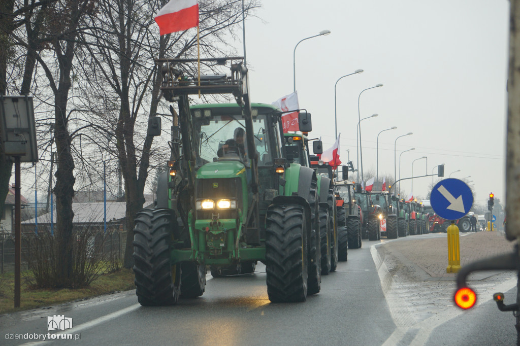 Protest rolników w Czernikowie/Obrowie