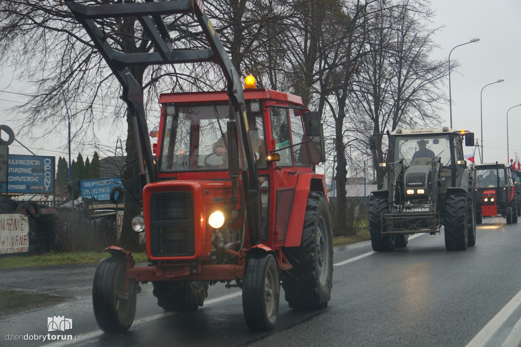 Protest rolników w Czernikowie/Obrowie