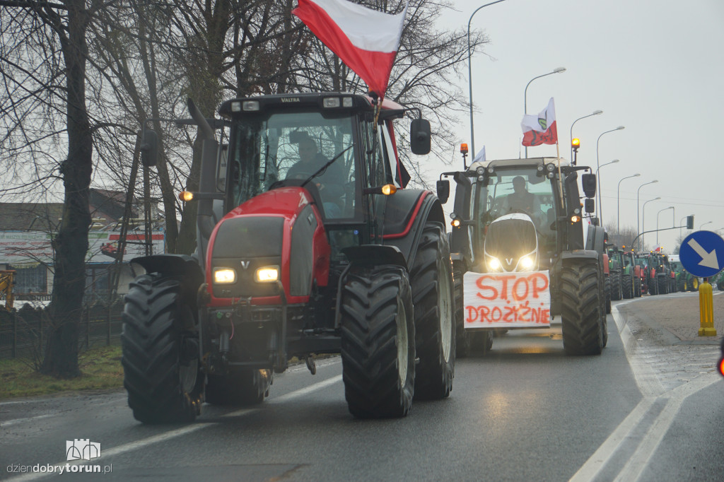 Protest rolników w Czernikowie/Obrowie