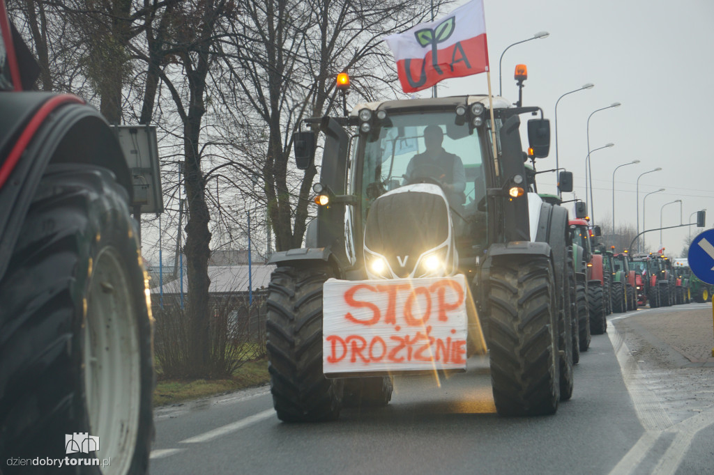 Protest rolników w Czernikowie/Obrowie