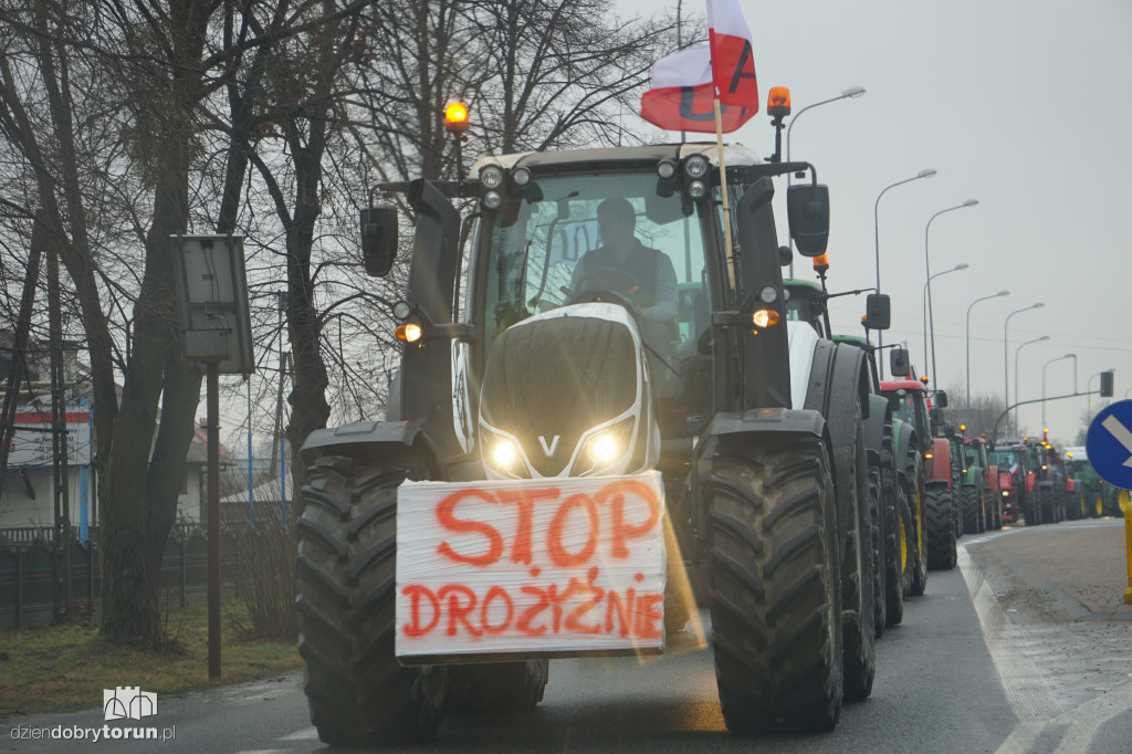 Protest rolników w Czernikowie/Obrowie