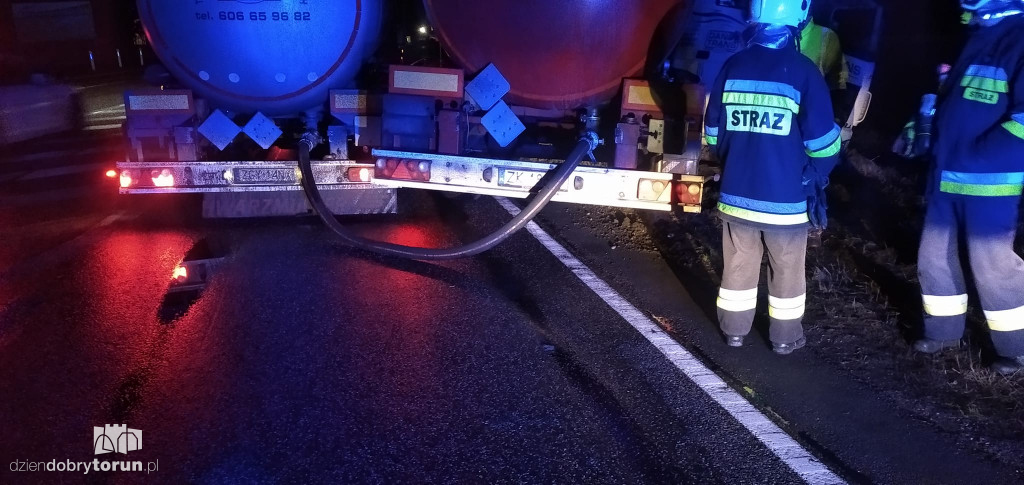 Wypadek na DK 10 w pobliżu Torunia
