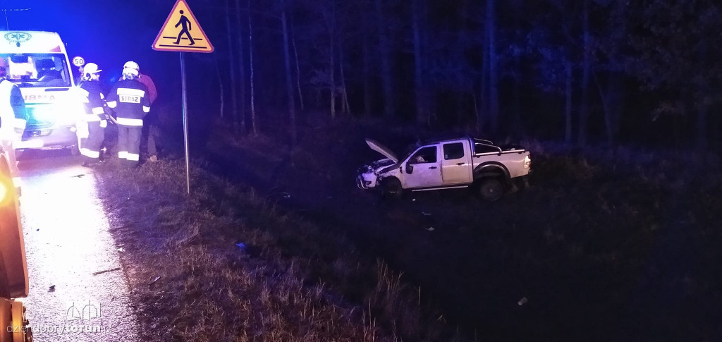 Wypadek na DK 10 w pobliżu Torunia