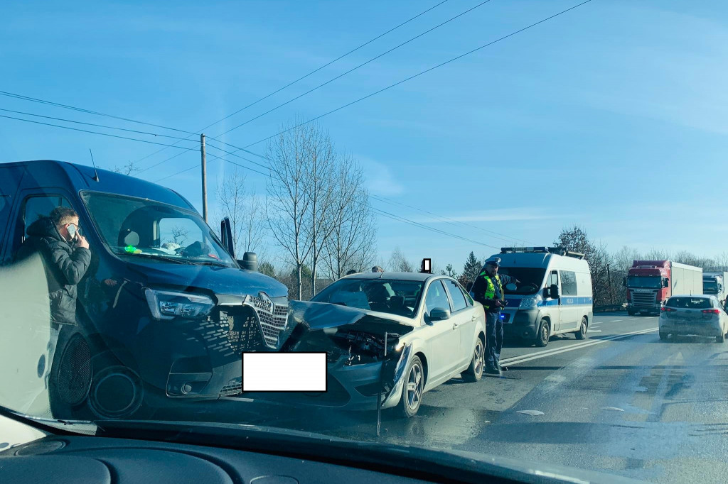 Kolizja aut w Lubiczu Dolnym k. Torunia