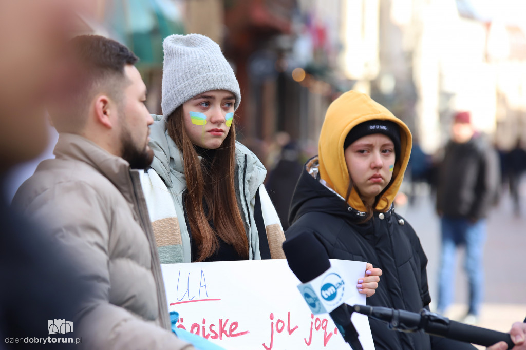 Toruń: manifestacja dla wolnej Ukrainy