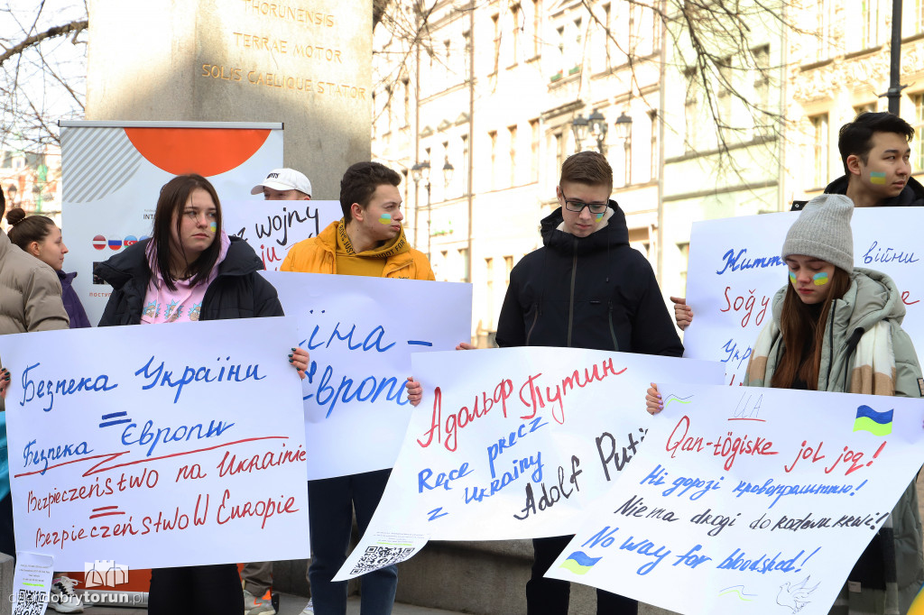 Toruń: manifestacja dla wolnej Ukrainy
