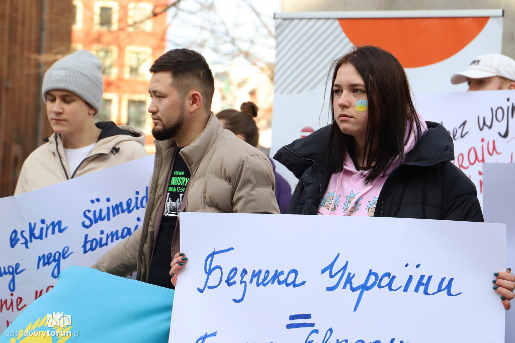 Toruń: manifestacja dla wolnej Ukrainy
