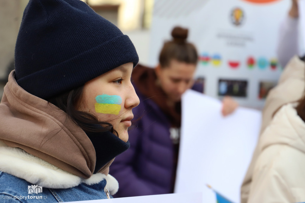 Toruń: manifestacja dla wolnej Ukrainy