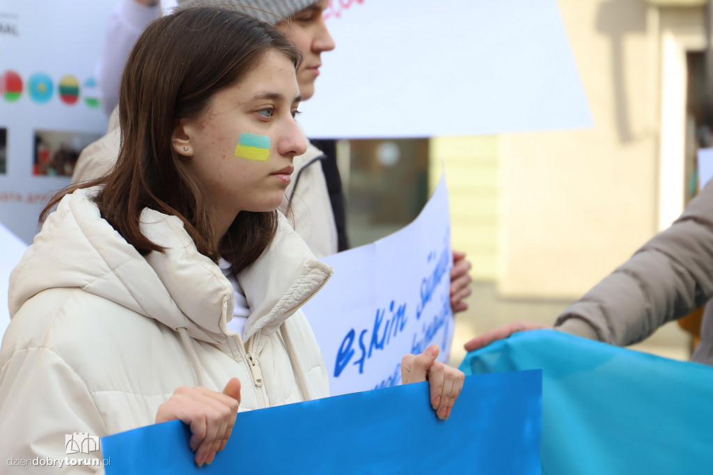 Toruń: manifestacja dla wolnej Ukrainy