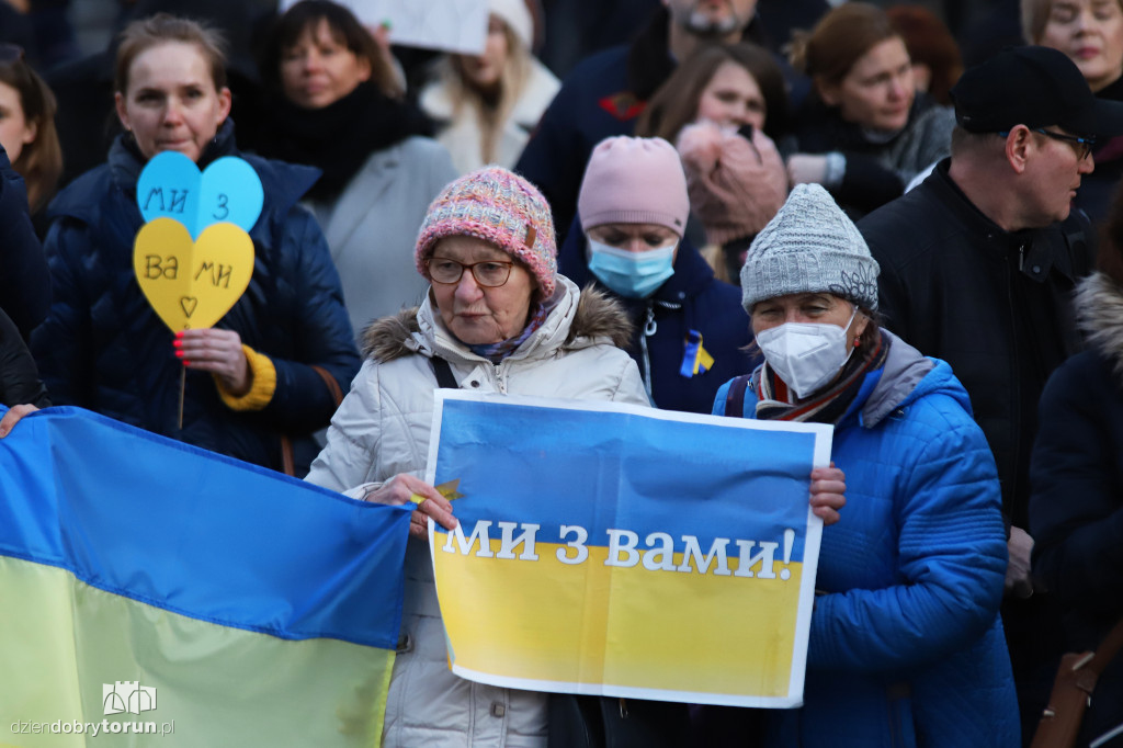 Torunianie solidarni z Ukrainą