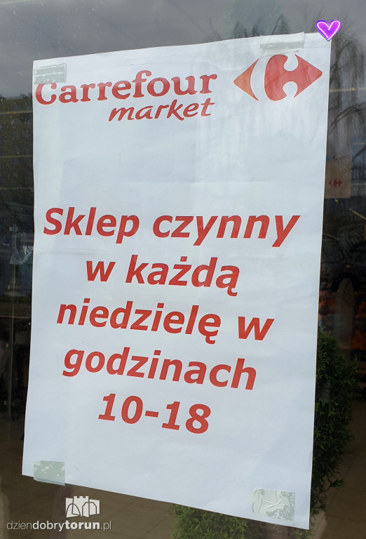 Toruń: duży sklep otwarty w niedziele