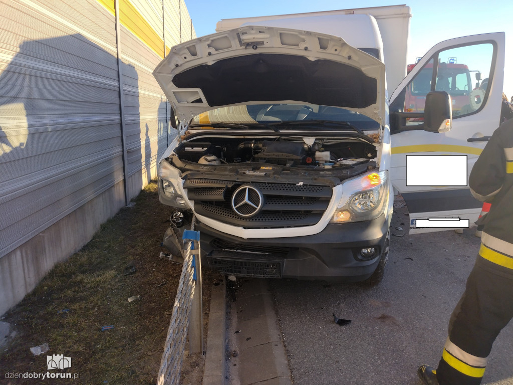 Groźne zderzenie na A1 pod Toruniem