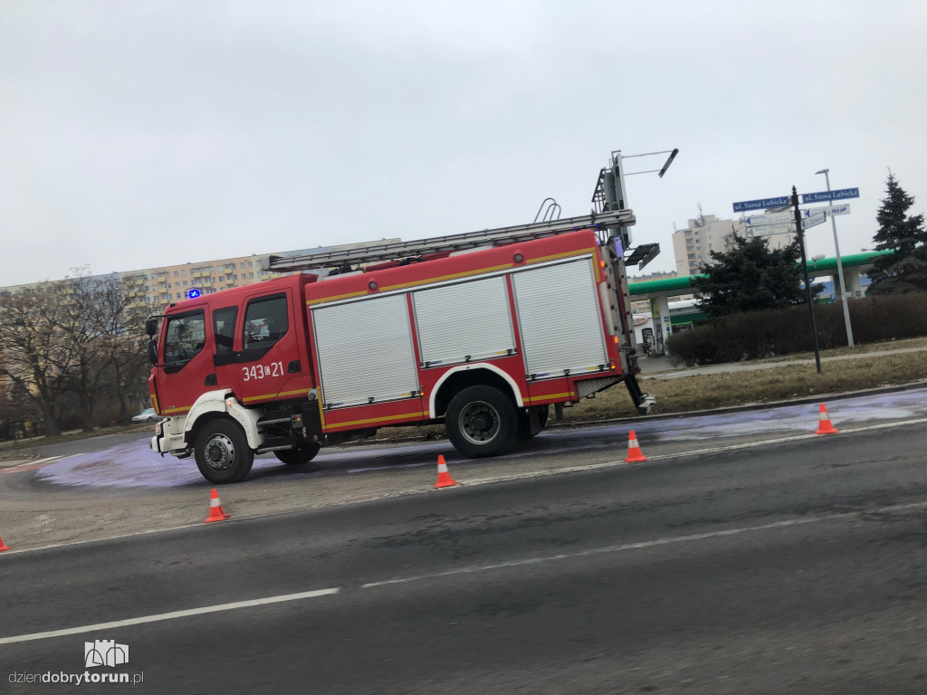Toruń: interwencja strażaków przy Szosie Lubickiej