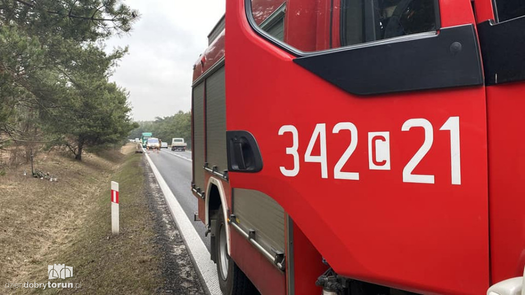 Wypadek we wsi pod Toruniem